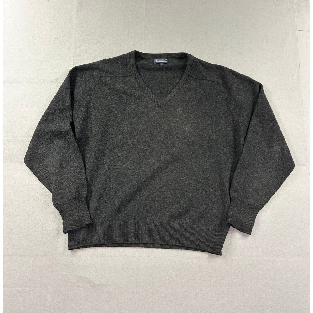 Lands’ End Men’s Lambs Wool V-Neck Sweater Long Sleeve XL